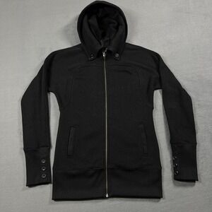 Burton Jacket Womens M Black DryRide Minx Fleece Snowboard Full Zip Hooded